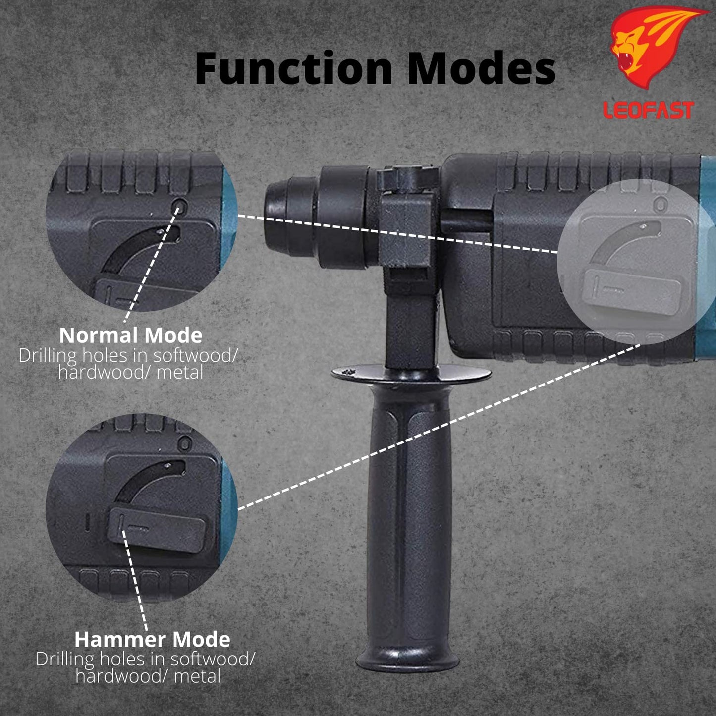 LEOFAST LFT-1208 ROTARY HAMMER