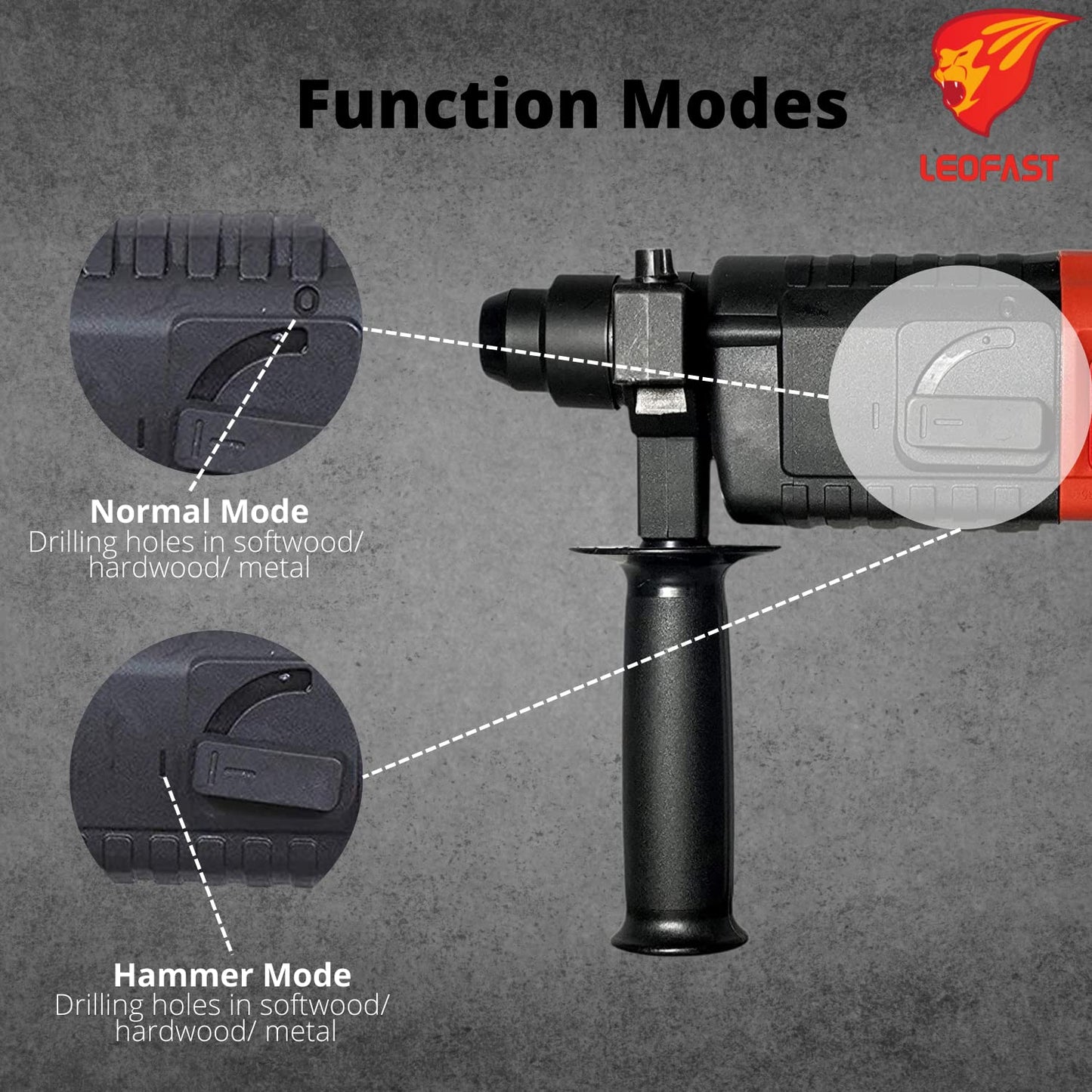 LEOFAST LFT-1208 ROTARY HAMMER