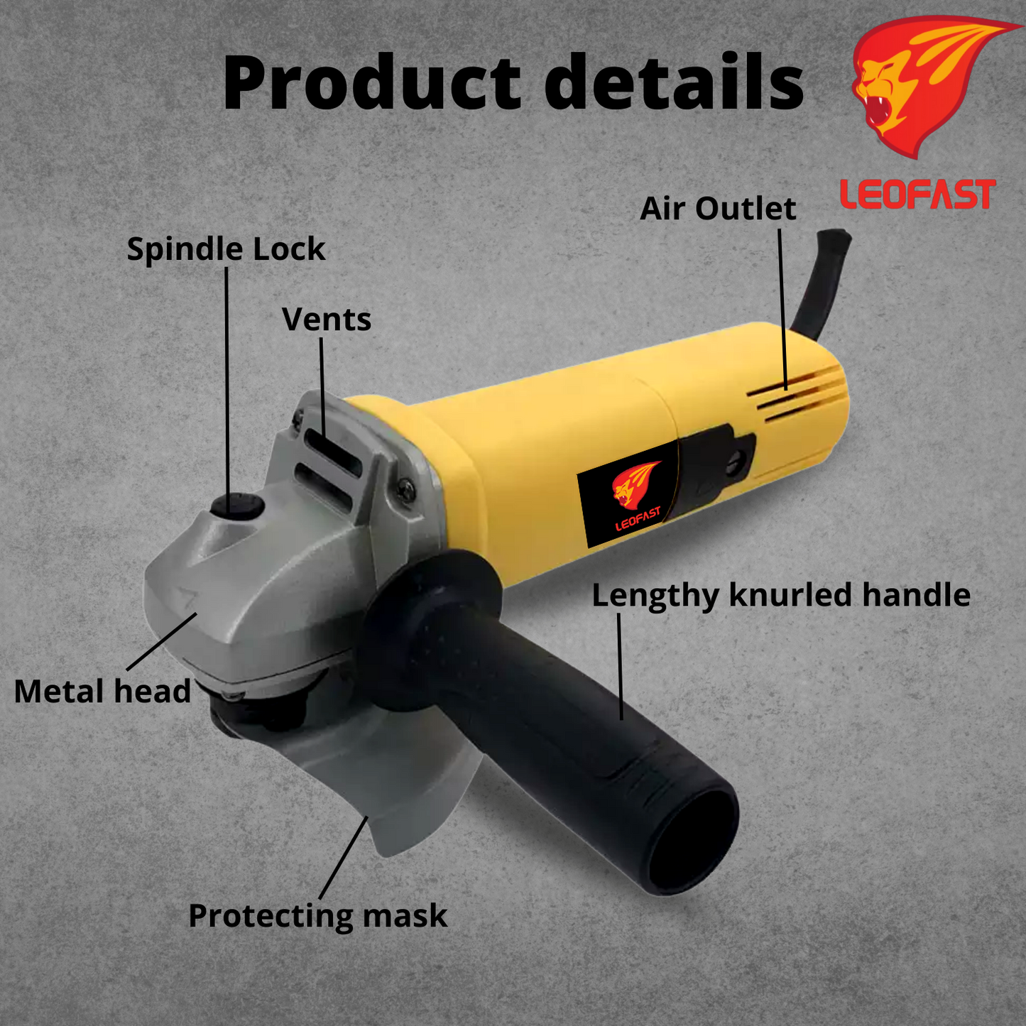 LEOFAST LFT-1302  ANGLE GRINDER