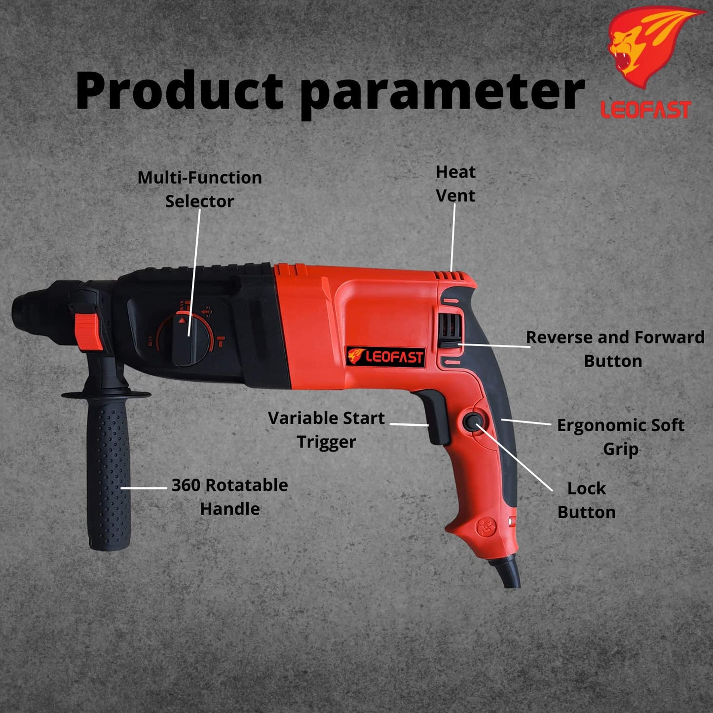 LEOFAST LFT-1209  ROTARY HAMMER