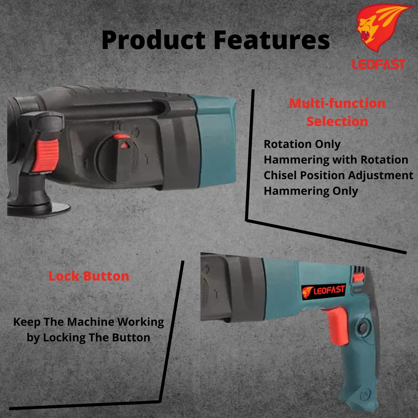 LEOFAST LFT-1209  ROTARY HAMMER