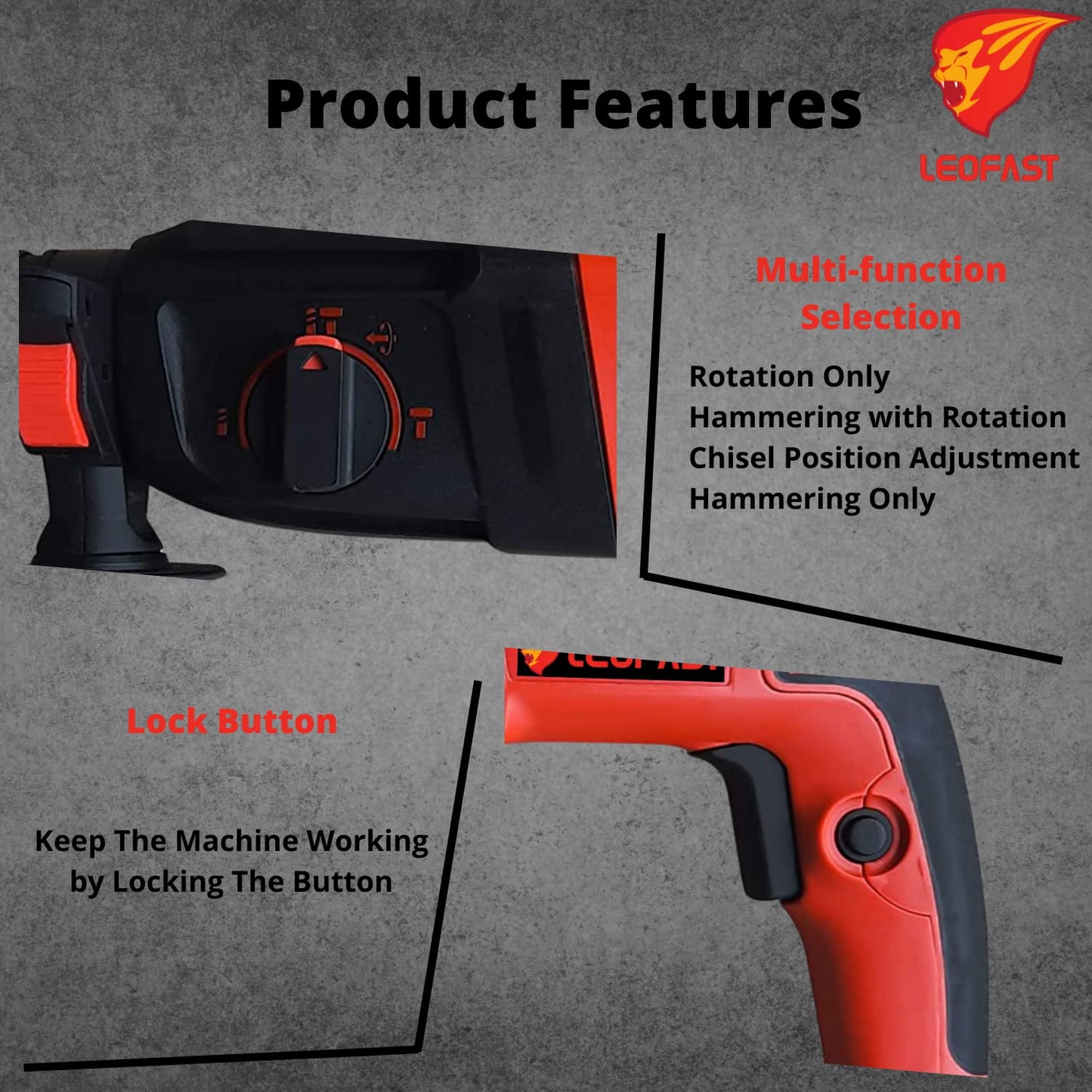 LEOFAST LFT-1209  ROTARY HAMMER