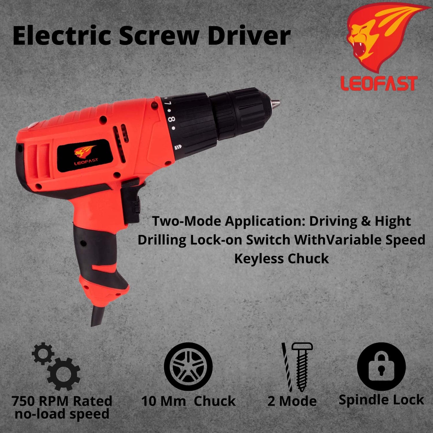 LEOFAST LFT-1204 RED SCREW DRIVER