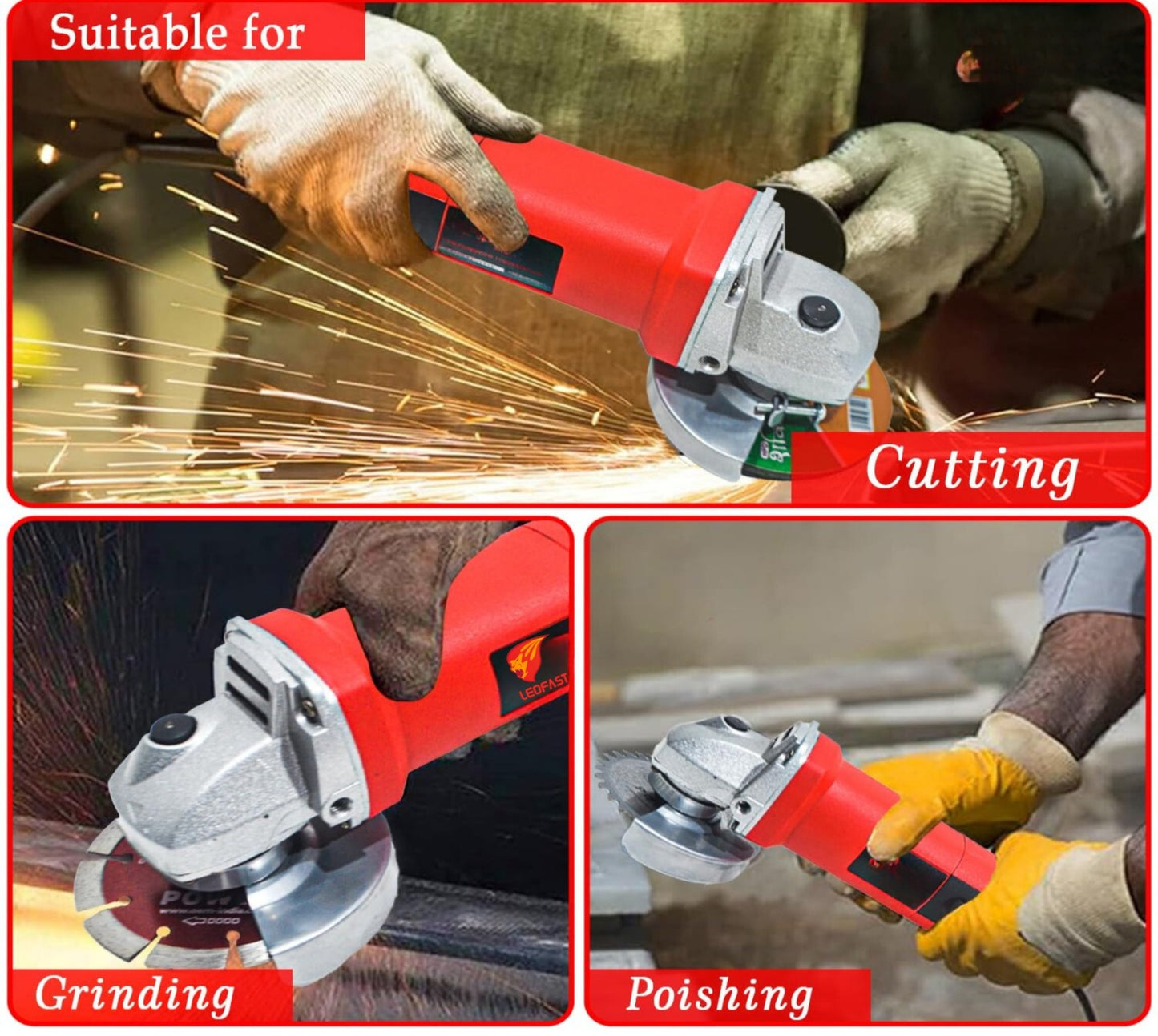 LEOFAST LFT-1302  ANGLE GRINDER
